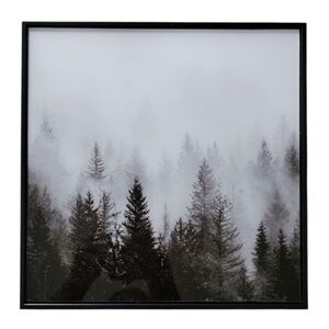 (D) Black/White Crystal Glass Wall Decor